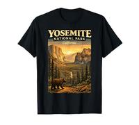 Vintage Yosemite National Park California Bear Maglietta