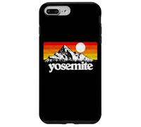 Vintage Yosemite National Park Retro Mountains & Sun Graphic Custodia per iPhone 7 Plus/8 Plus