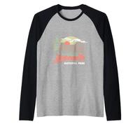 Vintage Yosemite National Park Retro Style Eighties 80s Maglia con Maniche Raglan