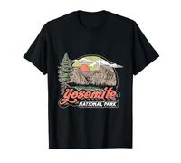 Vintage Yosemite National Park Retro Style Eighties 80s Maglietta