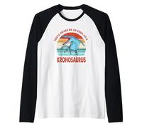 Vintage You'll Never Be As Cool As A Kronosaurus Dinosaur Maglia con Maniche Raglan