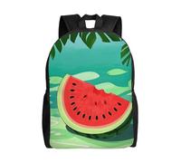 Vintage Zaino Università Summer Watermelon Zaino Per Le Scuole L'Uso Quotidiano Rucksack Per Studenti, Escursionismo, Adulti, 42X32X14Cm