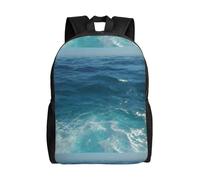 Vintage Zaino Università The Deep Blue Sea Backpack Outdoor Zaino Per Le Scuole Per Idea Regalo, Compleanno, Scuola, 42X32X14Cm