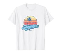 Vintage Zante Grecia Classico anni '70 Retro Surfer Maglietta