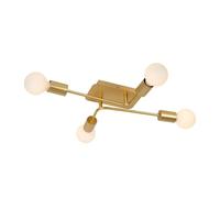 VintageDeckenleuchteMetallMessing4-flammigE27B :51cmDeckenlampeKüche