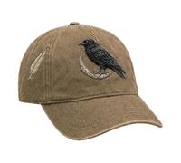 Vintages Vintage Baseball Hat | Halloween Gothic Distressed Crescent Crow |
