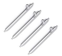 VintageTime - Perni per cinturino, a sgancio rapido, 1,5 mm, con strumento, 4 pezzi, in acciaio inox, acciaio, 23mm, Classico