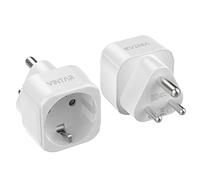 VINTAR 1PC Adattatore Spina India, Adattatore da Viaggio da Germania/UE a India per India, Sri Lanka, Adattatore da Viaggio Tipo D, Approvato CE