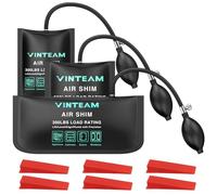 VINTEAM Sacchetti a cuneo d'aria, kit con 3 cunei in TPU con 6 cunei, livellamento e allineamento per porte, finestre e attività di oggetti pesanti, fino a 200 kg di capacità