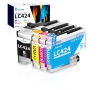 Vintella Cartucce LC424 LC-424 LC-424VAL Value Pack Sostituzione per LC-424 LC424 Cartucce Brother per Brother DCP-J1200W DCP-J1200WE (4 Pezzi)