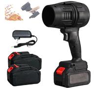 Vinthentic's Cordless Turbo Jet Blower,Dual Battery Cordless Power Blower,38000RPM Cordless Turbo Super Power Air Duster,Portable Dust Cleaner for Home Leaf Blowing,Car,Garden,Corner Dust Cleaning