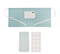 Vinthera Okapi Set Grembiule e 2 Strofinacci da Cucina Riciclati, dimensioni: 50 x 110 cm/40 x 60 cm