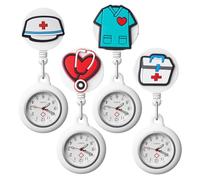 Vintoney Orologio da infermiera, orologio da infermiera, orologio da tasca per donna, 4pcs-multi, /
