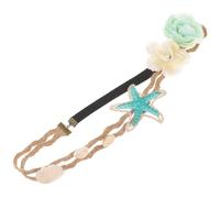 VINTORKY 1 Pz fascia di perle di stelle marine fascia per da turismo balneare fascia per vacanza cerimonia bandana decorazioni matrimonio adornare copricapo di stelle marine resina