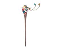 VINTORKY 1 Pz forcina rosa graziose forcine per forcina per Pinni per nuziali Nappe copricapo bacchette tornante retrò updo tornante Di legno Colorful