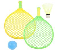 VINTORKY 1 Set Racchette Badminton per Kit Completo con Racchette e Palline Indoor e Outdoor Sviluppa Coordinazione e Colore Casuale Colore Casuale