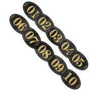 VINTORKY 10 Pezzi Adesivi Numerici per Armadietti con Nastro Autoadesivo, Etichette Numerate Rimovibili per Porte, Ufficio, Camera e Tavoli, Facile Applicazione senza Residui