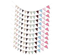 VINTORKY 10 Pezzi Bandierine Triangolari Decorative Striscione Unico Resistente Decorazione Festa e Scuola Bandiere per Compleanno e Festivo
