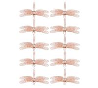 VINTORKY 10 Pezzi Mollette per Chioma Ciondoli Libellula in Rame, Accessori DIY Leggeri e Creativi per Decorazioni Chioma Delicate e Femminili