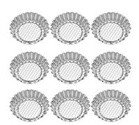 VINTORKY 10 Pezzi Stampo per Crostata in Acciaio Inox, Forma Crisantemo | Pasticceria Casalinga e Laboratorio Artigianale, Sformatura Facile, Finitura Antiaderente, per Dolci e Coppette