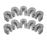 VINTORKY 10 Pezzi Testa in Metallo Argento con Passaggio Guida Filo per Decespugliatore Facile da Installare per Uso in attività All'aperto, Compatibile con Tagliabordi e Decespugliatori