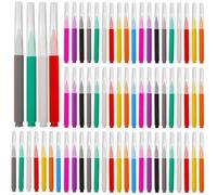 VINTORKY 100 pezzi Scovolini Interdentali per Apparecchi Spazzolini Denti in Inossidabile e Portatili e Resistenti per Igiene Orale Quotidiana