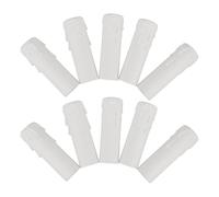 VINTORKY 12 Coprilampadari a Tubo in Plastica Bianco Φ30x100mm, Maniche Antigoccia per Lampadari e Applique, Accessori Decorativi per Casa, Sostituzione Portacandele Usurati, Set 12 Pezzi