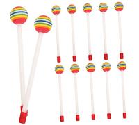 VINTORKY 12pezzi Bacchette Per Percussione Colorate Per Ragazzo Ragazza Strumento Musicale Per Piccoli Musicisti Facili Da Usare e Resistenti Per Insegnare Ritmo e La Musica