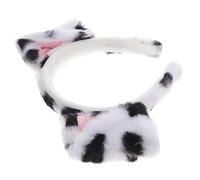 VINTORKY 1pezzi Cerchietto Per Orecchie Cane Cosplay Bianco e Accessorio Per Feste e Costume Per Compleanni e Spettacoli Teatrali Decorazione Per Foto e Ruoli Animali