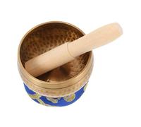 VINTORKY 1set Ciotole Tibetane Per Meditazione e Yoga Ciotola Sonora Con Bacchetta e Base Strumento Per Rilassamento e Terapia Del Suono Colore Casuale
