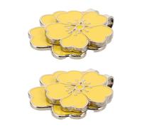 VINTORKY 2 Pezzi Clip Riduce la Pressione per Cappello da Golf a Forma di in Lega di Zinco Giallo e Previene e Sport All'aperti per Eventi di Golf
