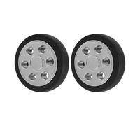 VINTORKY 2 Pezzi Ruote Silenziose per Valigia in Pu 50x12mm Installazione Semplice, Sostituzione per Bagagli da Viaggio, per Riparazioni in Stazioni Ferroviarie