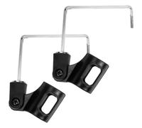 VINTORKY 2 Pezzi Supporto per Microfono in ABS e Ferro Nero per Sassofono con Supporto Sicuro e Smontaggio Rapido, per Esibizioni All'aperto e Sul Palco