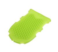 VINTORKY 2 Spazzola da massaggio in silicone biadesivi guanto esfoliante guanti da doccia esfolianti per Bagno spazzola esfoliante per il corpo spazzola per il corpo Gel di silice Green