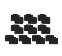 VINTORKY 20 Clip per Etichette Cancellabili per Cestini e Scaffali, Portacartello a Clip in Plastica Nera Opaca, Etichette Scrivibili Riutilizzabili per Organizzazione Cucina,