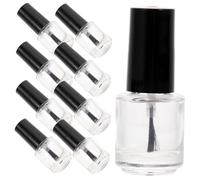 VINTORKY 20 Pezzi bottiglia di smalto per unghie polacco bottiglie spazzola unghie spazzolino unghie mason jar contenitore per unghie vuoto elegante contenitore per unghie Bicchiere
