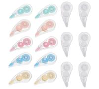 VINTORKY 20 Pezzi Nastro per Ufficio Design e Compiti di Scrittura Quotidiana per Multi-funzione Ergonomico Bianco in Plastica