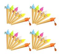 VINTORKY 24 Pezzi Penne Gelato Creative in Plastica, Scrittura Fluida | Disegno Simpatico e Chic, per Quaderni e Carta, Regalo per Studenti, Uso in Ufficio Colore Casuale