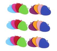 VINTORKY 24pezzi Targhette Forma Di Cuore in Acciaio Inossidabile Per Collane Ciondoli Piatti Grezzi Per Incisione Per Creazione Di Gioielli Fai Da Te