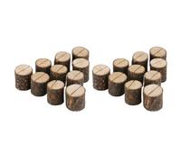 VINTORKY 25 Pezzi Clip Porta Messaggi in Materiale Sintetico a Forma di Tronchetto Rotondo per Decorazioni Matrimonio Semplici e Display Tema Line-up Colore Casuale