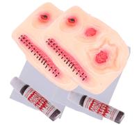 VINTORKY 2pezzi Adesivi di Sangue Realistici in Lattice Impermeabili per Trucco Halloween e Cosplay Effetto Cicatrice 3d per Feste e Recite Scolastiche