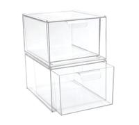 VINTORKY 2pezzi Astuccio Trasparente Per Cosmetici Scatola Trucchi Organizer Per Trucchi Per Box Portaoggetti Scatole Portaoggetti Organizzatore Cosmetici