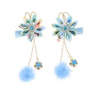 VINTORKY 2pezzi Fermagli Per Fiore Vintage Con Charm Pendente Per Bambine Accessori Per Eleganti e Colorati Per Ragazze