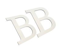 VINTORKY 2pezzi Lettere Di Legno b Non Finite Per Decorazione Murale Lettere Dipingibili Per Feste e Decorazioni Per Stanze Dei Ragazzo Ragazza