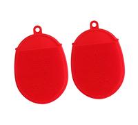 VINTORKY 2Pezzi Spazzole Silicone per Massaggio per Doccia e Morbide e Ergonomiche Stimolano La Circolazione Sanguigna e Riduzione