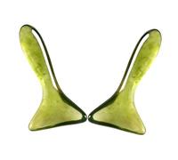 VINTORKY 2pezzi Strumento Di Massaggio Gua Sha Per Rilassamento Muscolare e Bellezza Facciale Per Massaggi Al Collo Schiena e Corpo Per Tui e Rimozione Di Noduli Facciali