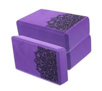 VINTORKY 3 Blocchi Yoga EVA Leggeri Fitness Antiscivolo per Supporto e Profondità Posizioni Stretching Colore Casuale Colore Casuale