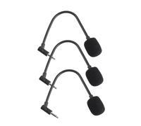 VINTORKY 3pezzi Microfono Per Computer e Telefoni Piccolo Portatile Taglio Dritto Due Mono e Stereo Poli Pin Poli Per Ufficio Domestico