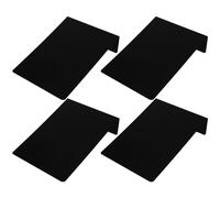 VINTORKY 4 Mini Lavagne da Tavolo in Pvc Nere Opache, Lavagnette Cancellabili per Menu e Prezzi, Cartelli Segnaposto Multifunzionali per Buffet, Feste e Matrimoni, Decorazione Tavola