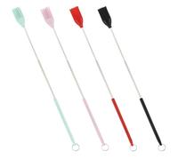 VINTORKY 4 Pezzi Pennello da Cucina per Barbecue in Silicone Retrattile e | Resistente al Calore, Facile da Pulire, Manico Ergonomico, Acciaio Inossidabile, per Salse e Condimenti